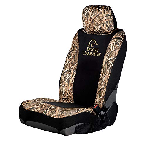 Ducks Unlimited Camo Seat Cover | Low Back | Du Shadow Grass Blades, DU Shadow Grass Blades, Single