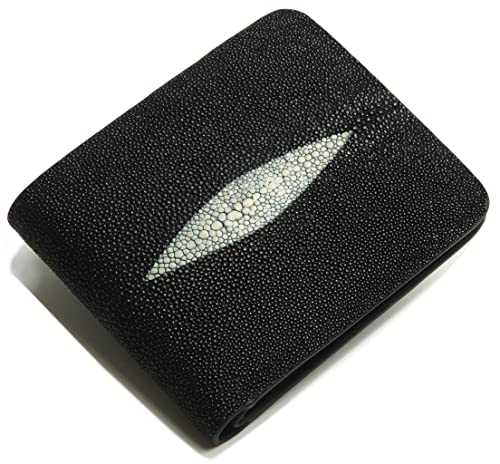 Luxury Genuine Stingray Skin Leather Wallet for Men & Card Organizer