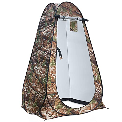 anngrowy Pop Up Shower Tent Portable Outdoor Camping Bathroom Toilet Tent Changing Dressing Room Privacy Shelters Room for Hiking and Beach Sun Shelter Picnic Fishing– UPF40+ Waterproof