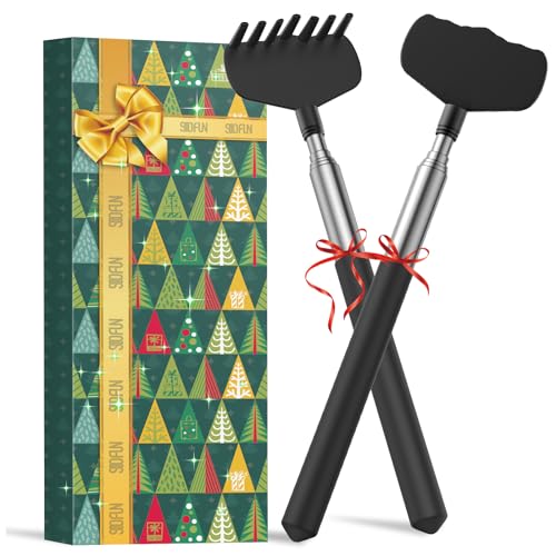 Stocking Stuffers for Him Adults Kids - Back Scratcher Extendable Christmas Gifts for Men Women Cool Stuff Gadgets Tools Gift Ideas for Dad Mom Husband Wife Funny Gag White Elephant Gifts for Adults