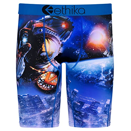 Ethika Mens Staple Boxer Brief | Space Cowboy (BKB, Large)
