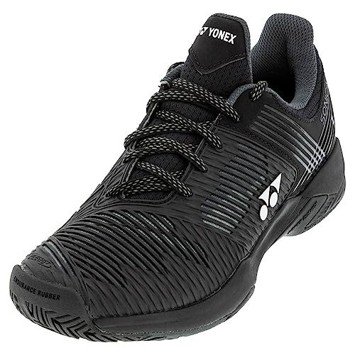 YONEX Men's Power Cushion Sonicage 2 Tennis Shoes (Black, Numeric_11_Point_5)