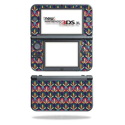 MightySkins Carbon Fiber Skin for Nintendo New 3DS XL (2015) - Bold Tile | Protective, Durable Textured Carbon Fiber Finish | Easy to Apply, Remove, and Change Styles | Made in The USA