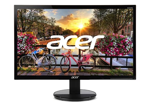 Acer K242HQL bid 23.6” Full HD (1920 x 1080) VA Monitor | 60Hz Refresh Rate | 5ms Response Time | For Work or Home (HDMI Port 1.4, DVI Port & VGA Port)