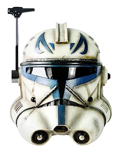 XSQUD Capt Rex Helmet Phase 2 Mask Full Head Size Halloween Trooper Mask for Cosplay Costume Prop Collection