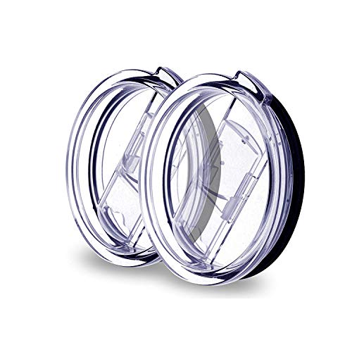 30 oz Tumbler Lids Compatible/Replacement for 2 Pack Spill Proof and Splash Resistant Lid for Yeti Tumbler Cups 30 oz