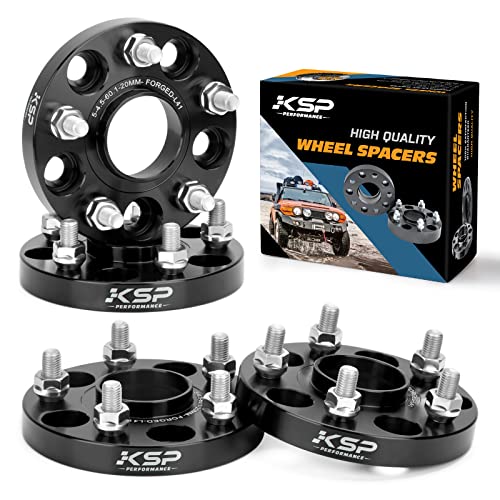 KSP 20mm 5x114.3 Hubcentric Wheel Spacers Fit TC XB, ES300 350, GS300 350 430,IS250 300 350,LS400 430 460,RC300 350, Camry Highlander Tacoma(4 pcs 60.1 bore 12X1.5mm)