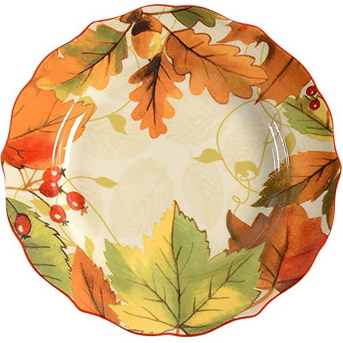 222 Fifth Harvest Festival Cream Appetizer Plate