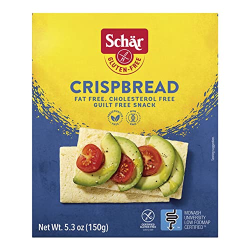 Schar - Crispbread - Certified Gluten Free - No GMO's, Lactose, Fat, Cholesterol, Wheat or Preservatives - (5.3 oz)