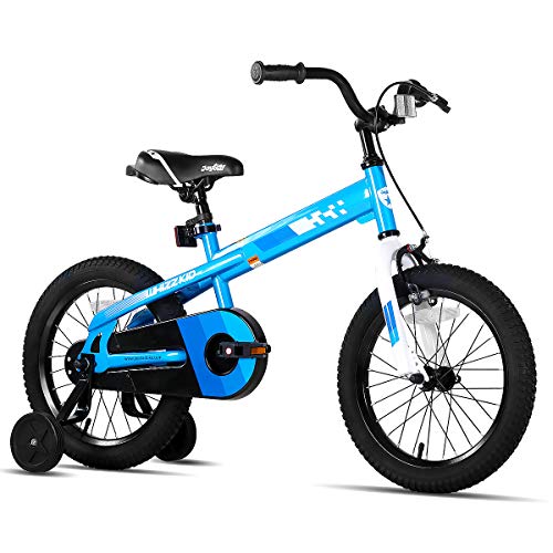 JOYSTAR Boys Bike 16 Inch Kids Bike with Training Wheels for Ages 4 5 6 7 Years Old Boys and Girls, Children Bicycle with Handbrake for Early Rider, Blue