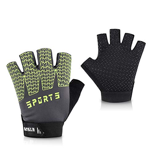 Accmor Kids Sport Gloves, Kids Half Finger Gloves, Kids Boys Girls Cycling Gloves, Kids Fishing Gloves for Cycling Camping Fishing Outdoor Sports