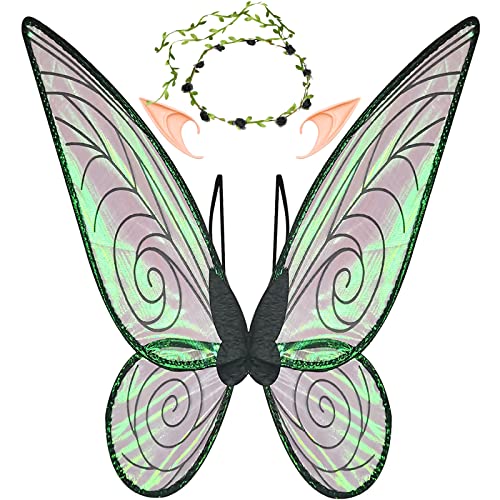 U-Goforst Fairy Costume Wings for Adults Women Butterfly Wings for Girls Angel Wing Halloween Dress Up Cosplay