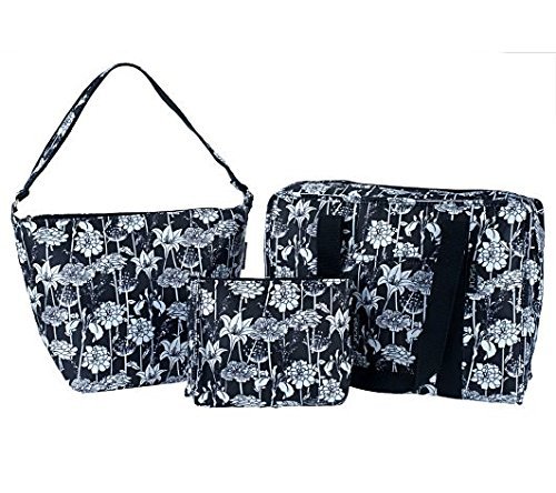Sachi Set of 3 Multi-Shaped Bags (Black)