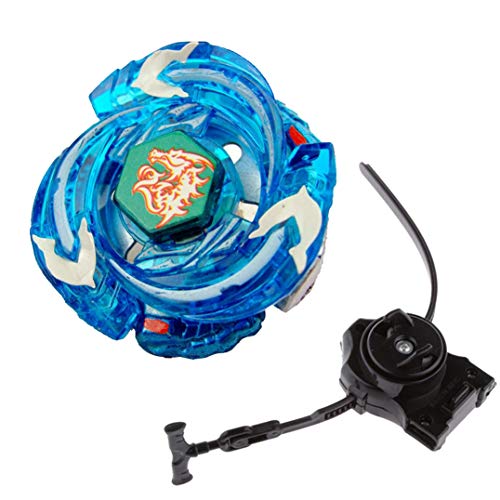 Battling Toys - Ultimate Meteo L-Drago Rush Blue Metal Fusion Fight Starter Pack Set with Launcher & Ripcord