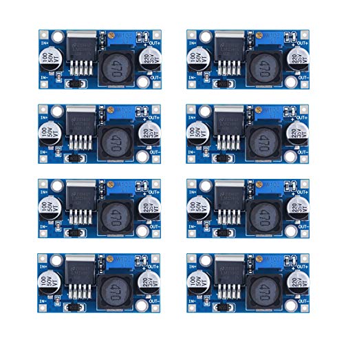 D-Planet [8-Pack] LM2596 DC-DC Adjustable Buck Converter 3-40 V to 1.5-35v Step Down Power Supply High Efficiency Voltage Regulator Module …