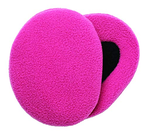 Sprigs Earbags Bandless Ear Warmers/Fleece Earmuffs with Thinsulate - Pink, Medium