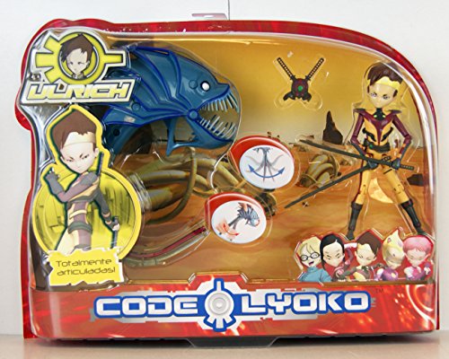 Code Lyoko - Ulrich (Virtual) with Swords & Konger with Flexible Tail - 5' Articulated Figure