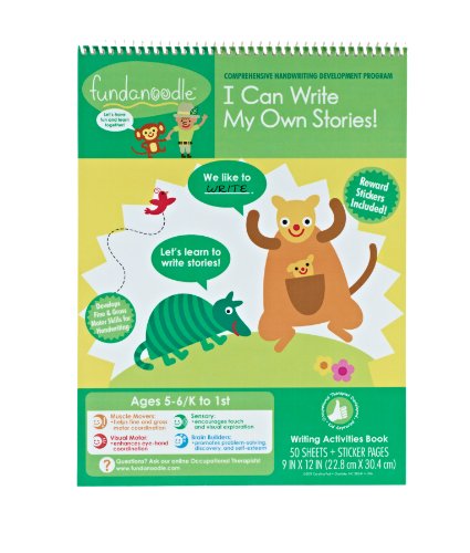 Fundanoodle I Can Write My Own Stories Tablet, 9 x 12 Inches, 50 Sheets, Ages 5-6/K to First Grade (15292)