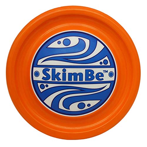 SkimBe Disc Snow and Winter Toy - Skips, Skims, Slides, and Jumps! Ideal for Snow, Gardens, Ice, and Pools - Enjoy Thrilling Moments for Kids, Adults, and Families! (Orange)
