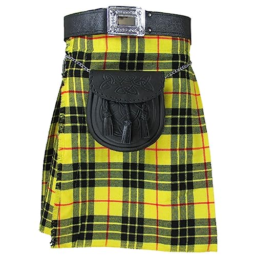 Men's Macleod of Lewis Tartan Kilt Active Wedding Kilt Steampunk-Scottish Fashion Modern Highlander Kilt (as1, Waist, Numeric_40, Regular)