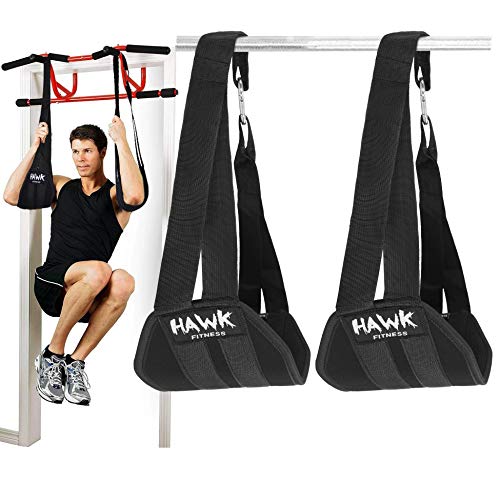 Hawk Sports Ab Straps for Men and Women, Ab Workout Equipment for Maximum Fitness and Bodybuilding Gains, Exercise Equipment for Fat Burning and Strength Training, Lifting Straps for Six Pack Abs
