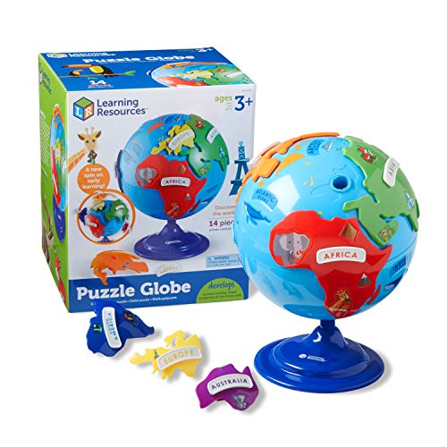 Learning Resources LER7735 Puzzle Globe 14-Piece 8' Diameter Multi