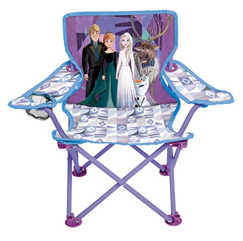 Disney Frozen 2 Camp Chair for Kids, Portable Camping Fold N Go Chair with Carry Bag