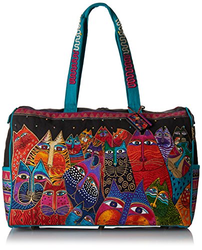 Laurel Burch 277654 Travel Bag Zipper Top 21'X8'X16', Fantasticats