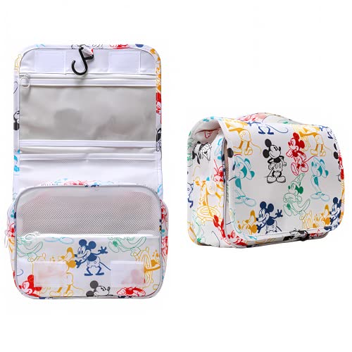 Sicpfuj Cartoon Travel Toiletry Bag for Women Girls, Hanging Makeup Organizer Cosmetic Bags, Multifunctional Storage Waterproof Bathroom Accessories