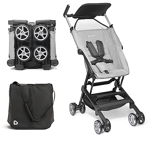 Munchkin Sparrow Ultra Compact Lightweight Travel Stroller for Babies & Toddlers, Grey