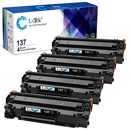 LxTek Compatible Toner Cartridge Replacement for Canon 137 Toner Cartridge CRG137 CRG 137 to use with ImageClass D570 MF236n MF232w MF216n MF244dw MF242dw MF232w,4 Black
