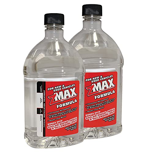 zMAX 58-032 - Multi-Purpose Formula Treatment for Engine, Fuel, Transmission & Power Steering - Reduces Carbon Build-Up - Lubricates Metal - Improves Gas/Diesel Performance - 32 oz. Quart - 2 Pack
