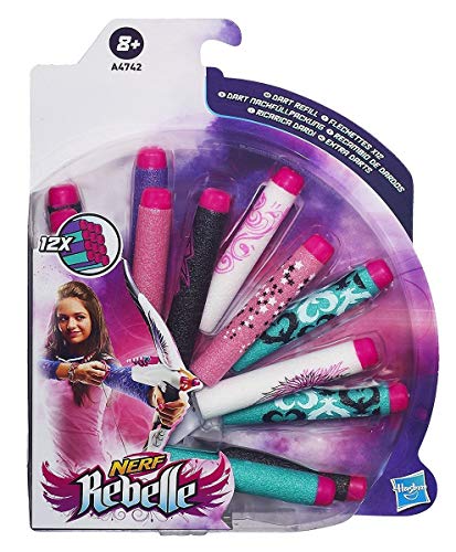 Nerf Rebelle Toy - 12 Foam Dart Pack- Blaster Refill - Secrets and Spies