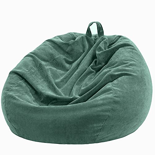 Nobildonna Bean Bag Chair Cover (No Filler) for Kids and Adults. Extra Large 300L Beanbag Stuffed Animal Storage Soft Premium Corduroy