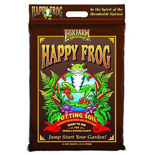 FoxFarm FX14054 12-Quart Happy Frog Organic Potting Soil