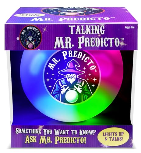 Mr. Predicto Fortune Telling Ball - Ask Question & He Speaks Answer, Mysterious for Teens, Halloween Games, Crystal Ball Halloween, Funny Toys, Funny Gifts, Perfect for Halloween Toys (Original)