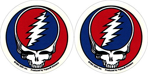 Grateful Dead - Pair of 2 1/2' Steal Your FACE - Sticker/Decal