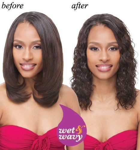 INDIAN RIPPLE DEEP WET & WAVY HUMAN HAIR WEAVE 12#1 by Janet Collection