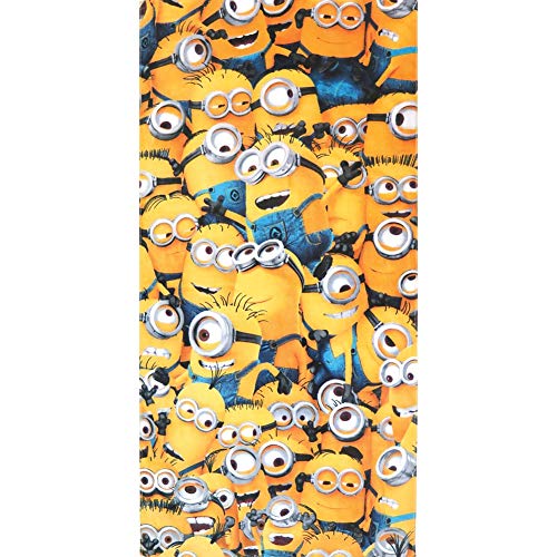 Jerry Leigh Despicable Me Bunch of Minions Mingling Beach Towel - 100% Cotton 28' X 58'