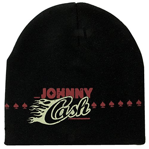 Old Glory Johnny Cash - Mens Johnny Cash - Spade Beanie Black Black