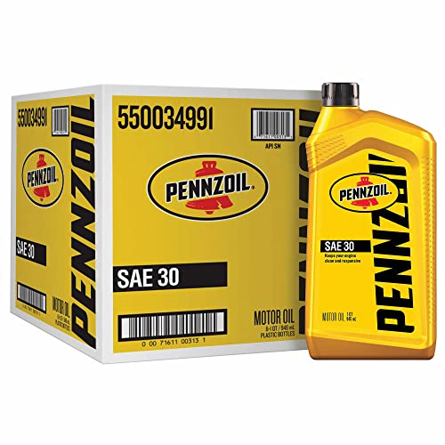 Pennzoil Conventional SAE 30 Motor Oil (1-Quart, Case of 6)