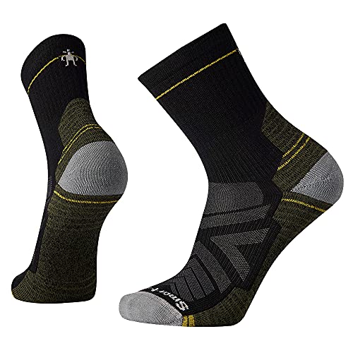 SmartWool Hike Light Cushion Mid Crew Socks, Black, Large
