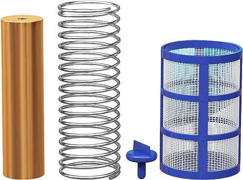 LUXTOR Solar Pool Ionizer Parts with Copper Anode, Spring, Basket Screen, and Wing-Screw| Copper Pool Ionizer Replacement Set