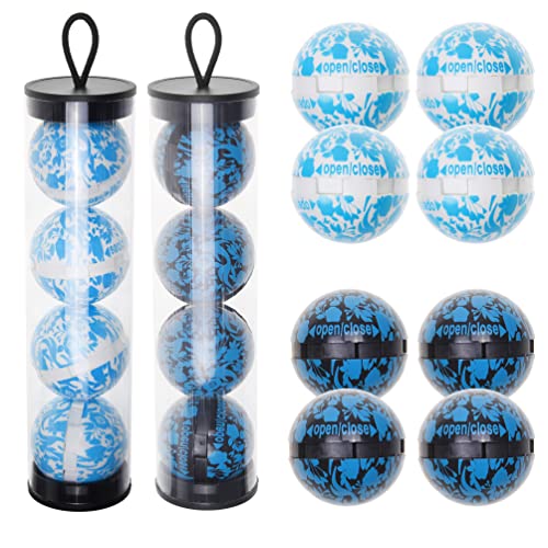 Eco-Fused Deodorizing Balls for Sneakers, Lockers, Gym Bags - 8 Pack - Neutralizes Sweat Odor - Also Great for Homes, Offices and Cars - Easy Twist Lock/Open Mechanism - Ocean and Linen Scent