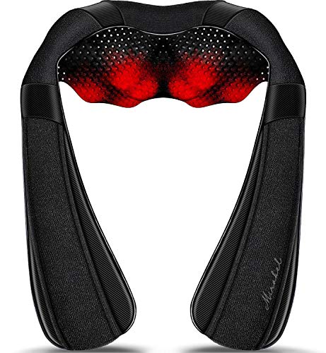 Mirakel Neck Massager, Shiatsu Back Neck Massager with Heat, Electric Shoulder Massager Pillow for Neck, Back, Shoulder, Foot, Leg, Muscle Pain Relief, Christmas, Fathers, Mothers Day, Birthday Gifts