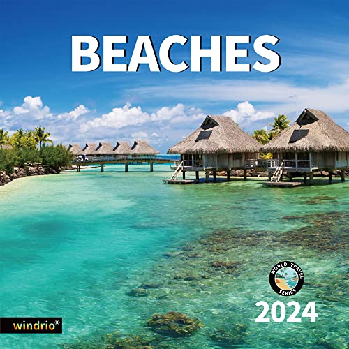 2024 Wall Calendar,Calendar 2024, November 2023 - December 2024, Wall Calendar BEACHES, 12' x 24' Opened,Full Page Months Thick & Sturdy Paper for Gift Perfect Calendar Organizing & Planning