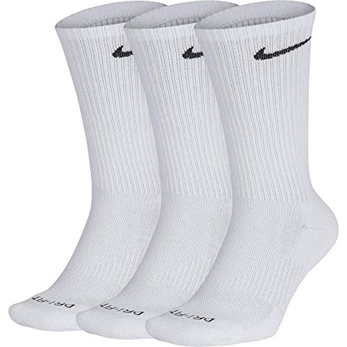 Nike Everyday Plus Cushion Crew 3 Pack Socks White (Medium) SX6888-100 (Medium)