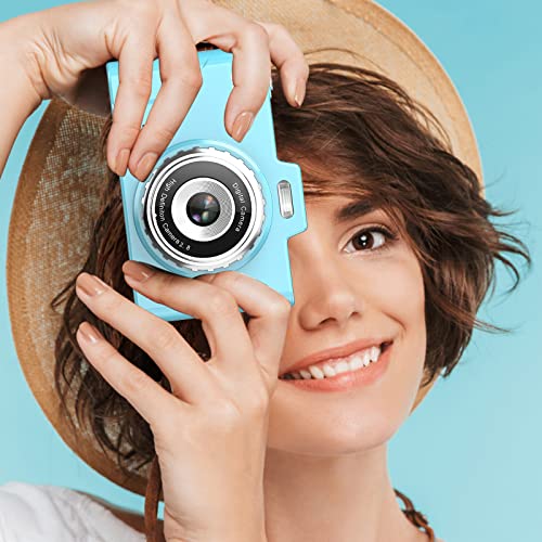 LADIGASU Digital Cameras, 2.8-inch 4800W High-Definition Large Screen 8X Digital Zoom Capables of Photos Small Digital Motion Cameras for Kids Boys Girls
