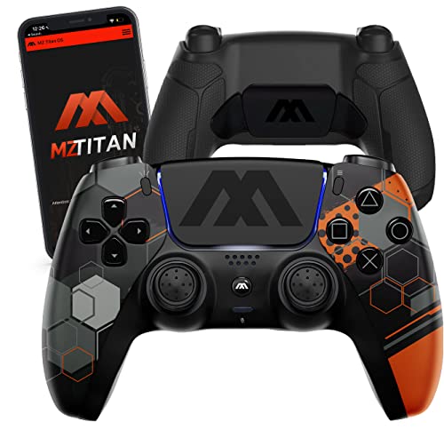 MODDEDZONE Smart Extreme Modded Controller + Anti Recoil | Back Remappable Paddles | Interchangeable Thumbsticks | Hair Triggers | Tactical Buttons | Compatible with PS5 Console & PC | APP controlled