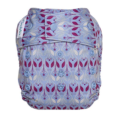 GroVia Reusable Hybrid Baby Cloth Diaper Snap Shell (Waverly), One Size
